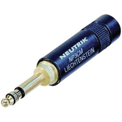 Neutrik NP3CM-B Audio Jack Plug 5.23 mm MIL Design Stereo Black 3 Pins