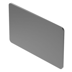 Legend plate, 14.5 mm x 23.5 mm, Alumini