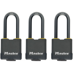 Master Lock M115EURTRILF Excell&#x2122; Weather Tough 45mm Padlock 4-Pin- KA x 3
