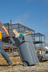 Pojemnik na odpady 44gal, kolor: Szary, materiał: Polipropylenowe, Rubbermaid Commercial Products