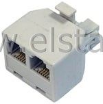 Złącze telef. WT-2xGN 4 pin (6P/4C)