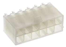 Wtyk PCB 12-pinowe raster: 4.2mm 2-rzędowe Molex Przewlekany 9.0A 600.0 V.