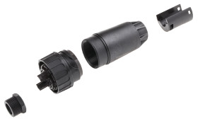 Złącze wielostykowe przemysłowe 19 + PE-pinowe Montaż na kablu Wtyczka Amphenol Industrial