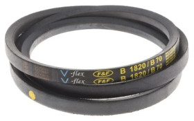 Pas napędowy, profil B, materiał: PET, guma, 17mm x 11mm x 1.77m, RS PRO