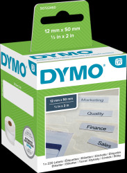 S0722460 DYMO labels for LabelWriter, 12 x 50 mm