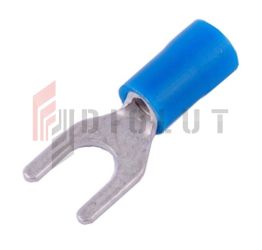 KWB5S Końcówka widełkowa izol. M5 100szt