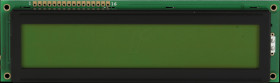 EA P202-B2HNLED LCD module, 2x20, 146x43x13.7mm, ge/gn, w.Bel.