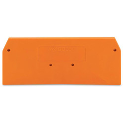 WAGO 280-326 2.5mm 3-cond. Disc. End &amp; Interm. Plate for 280-683 Orange