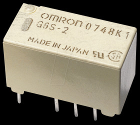 Subminiature relay, 2 x UM, 250V 2A, 24 V