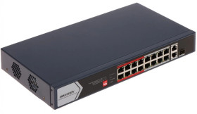 Switch PoE 16-portowy 100Mbps + SFP (niezarządzalny) DS-3E0318P-E/M(C)