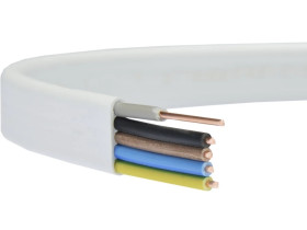 Przewód prądowy YDYp 450/750V 5x4 płaski drut Elektrokabel /100m/