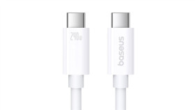 Kabel Baseus Cb000066 Usb-C - Usb-C 240W Pd 8K 60Hz 1M - Biały