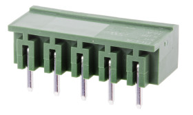 Wtyk PCB 5-pinowe raster: 5.08mm -rzędowe RS PRO Przepust Męski 16.0A 300.0 V.