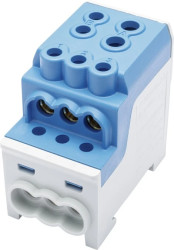 Blok rozdzielczy - dystrybucyjny Al/Cu SDB 200 (80030) SIMBLOCK niebieski 81602003