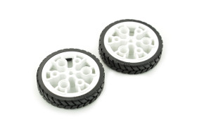 N20 ABS Rubber Wheel 43x9mm (Pair)