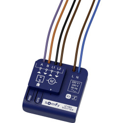 Somfy 1822660 RF Receiver Shutter io Bi-Directional Up to 10 Transmitters