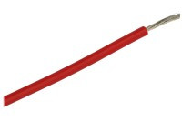 POM1.0R-SIL/2.6 Linka miedziana 1.0mm2 w pojedynczej izolacji silikonowej - czerwona - długość 2.6mb - WYPRZEDAŻ
