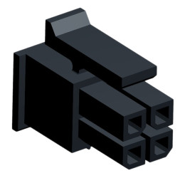 Obudowa złącza 4-pinowe 2-rzędowe raster: 3mm Molex Żeński Montaż na kablu Micro-Fit 3.0 Zaciski zagniatane żeńskie