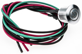 Nasadka przełącznika Chwilowy SPST średnica wycięcia 16mm, montaż panelowy RS PRO