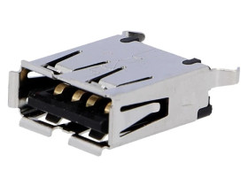 Gniazdo USB A na PCB THT 4-pin proste 1734366-1