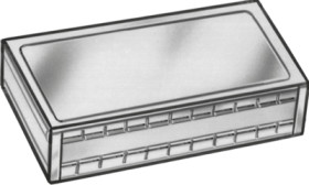 Sheet steel RF enclosure, (L x W x H) 83 x 50 x 26 mm, natural, 272.16