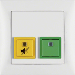 S.1 System przywoławczy Przycisk anulowania/potwierdzenia obecności z ramką biały matowy 52059909