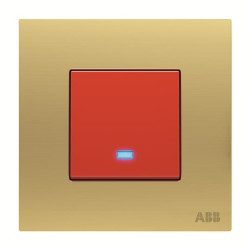 Włącznik światła, 45A, 1-przyciskowy, 2-biegunowy, IP20 Millenium, ABB