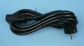 KABEL C19->WT.SIEC. 3,00mb KĄT.CZARNY