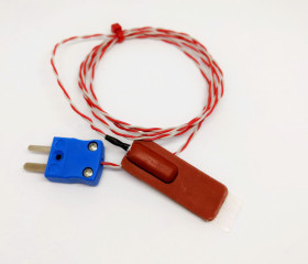 Termopara gumowa K średnica 40 x 13 x 5mm długość 5m -50° do +150°C Wtyk miniaturowy RS PRO