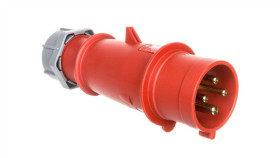 Wtyczka Przenośna 32A 4P 400V Czerwona Ip44 Am-Top 264 Men264