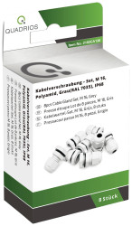 Quadrios 2102CA130 Zestaw dławnic kablowych 2102CA130, M16, 1 zest.