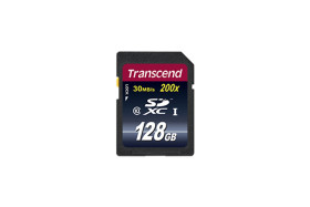 Karta SD SDXC, 128 GB XC, Transcend -25 → +85°C 200x