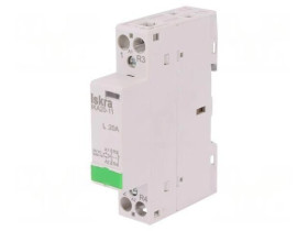 Stycznik 2-biegunowy instalacyjny 20A 24VAC NC + NO IKA 30.046.022
