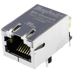 BEL Stewart Connectors 08B0-1X1T-03-F MagJack 10/100Base-TX Socket 8P8C
