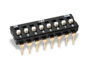 Przełącznik DIP 2-pozycyjny DPDT THT 100 mA -40 → +85°C