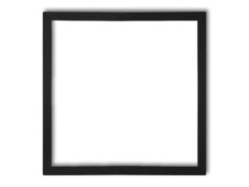 DECO Ramka wypełniająca 1 pojedyncza czarny mat 12DRW-1 KARLIK