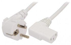 KABEL ZASIL.KOMP. 3X0,75MM2CEE 1M BIALY