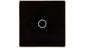 Touchme Mały Panel Szklany, Łącznik Pojedynczy, Czarny Tm530b