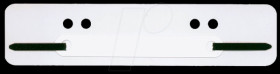 100 filing strips, white