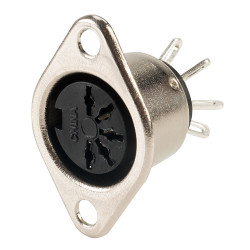 REAN NYS325 5 Pin Chassis Mount DIN Socket