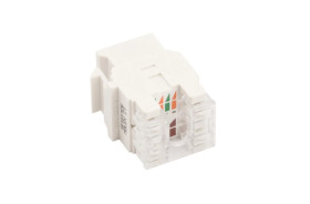 Wkład gniazda komputerowego pojedynczy RJ45 kat.6 nieekranowany MOLEX biały MRJ456