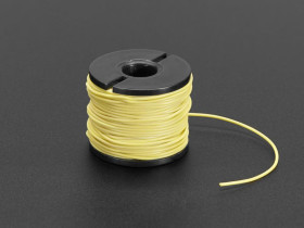 Adafruit Silicone Cover Stranded-Core Wire - 50ft 30AWG Yellow