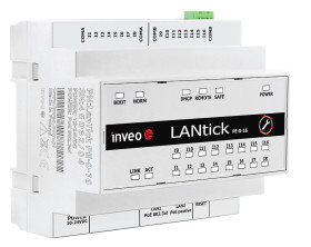 Lantick PE-0-16 — Moduł 16 Wejść z Wbudowanym Switchem LAN