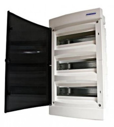 Obudowa podtynkowa z tworzywa 3x12 IP40 drzwi przeźr.N+PE