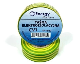 Taśma elektroizolacyjna PCW (19mm x 20m x 0.13mm) żółto-zielona