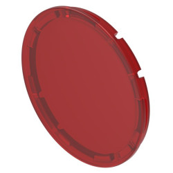 Soczewki do wskaźników, 45-553, Czerwony, Okrągły, średnica: 23.7