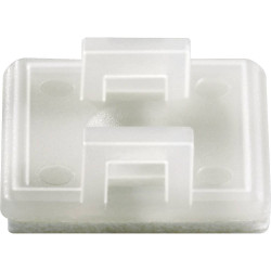 TruComponents 41124 Cable mount Self-adhesive &#xD8;7mm 4x thread Clear 1pcs