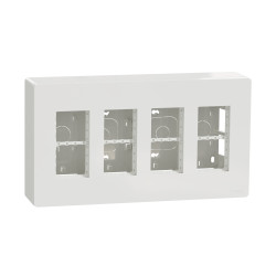 Obudowa kasety sterowniczej Schneider Electric 4-otworowa Biały New Unica