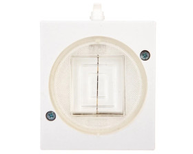 LAMBDA Łącznik hermetyczny świecznikowy IP44 biały ŁNH-2L/00