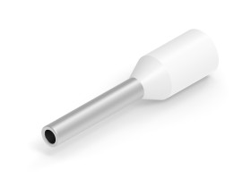 Końcówka tulejkowa długość 8mm Biały średnica 1mm Izolowane TE Connectivity